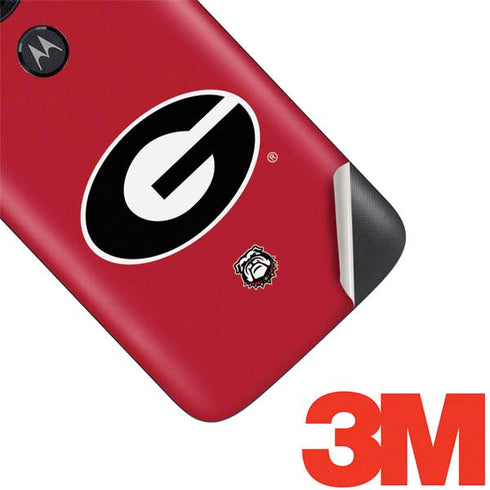 University of Georgia Logo Red Moto E5 Play Skin